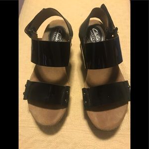 Clark’s wedge sandals